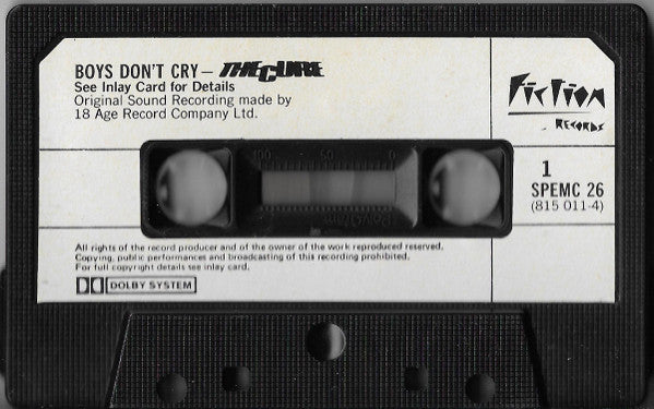 The Cure : Boys Don't Cry (Cass, Album, Bla)