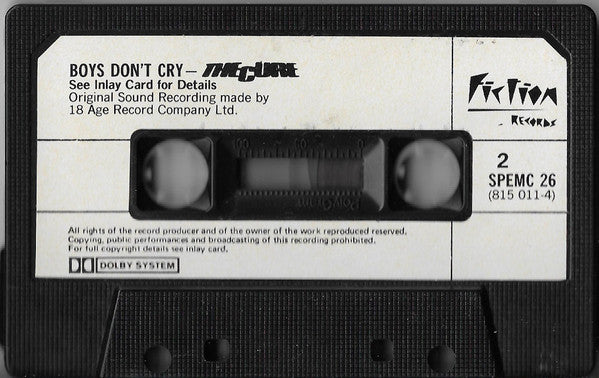 The Cure : Boys Don't Cry (Cass, Album, Bla)
