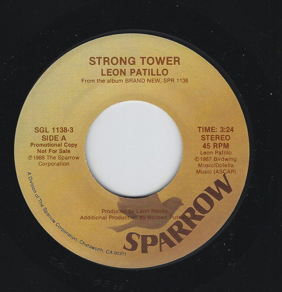 Leon Patillo : Strong Tower (7", Promo)