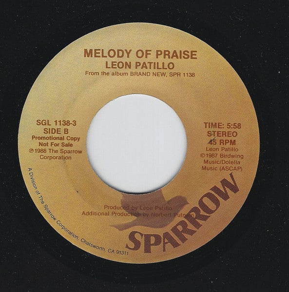 Leon Patillo : Strong Tower (7", Promo)