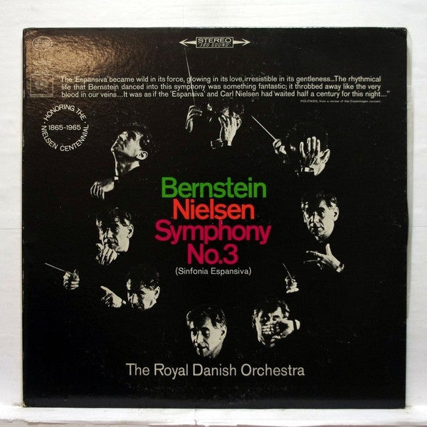 Carl Nielsen, Leonard Bernstein, The Royal Danish Orchestra*, Ruth Guldbaek*, Niels Moller* : Symphony No. 3 (Sinfonia Espansiva) (LP, Album, RE)