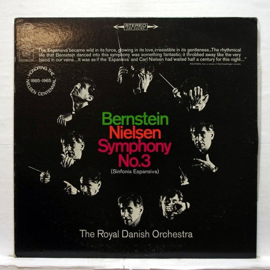 Carl Nielsen, Leonard Bernstein, The Royal Danish Orchestra*, Ruth Guldbaek*, Niels Moller* : Symphony No. 3 (Sinfonia Espansiva) (LP, Album, RE)