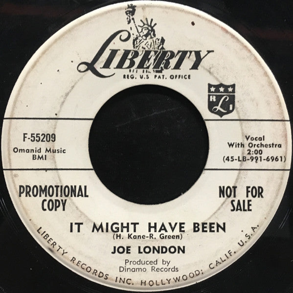 Joe London (2) : It Might Have Been (7", Promo)