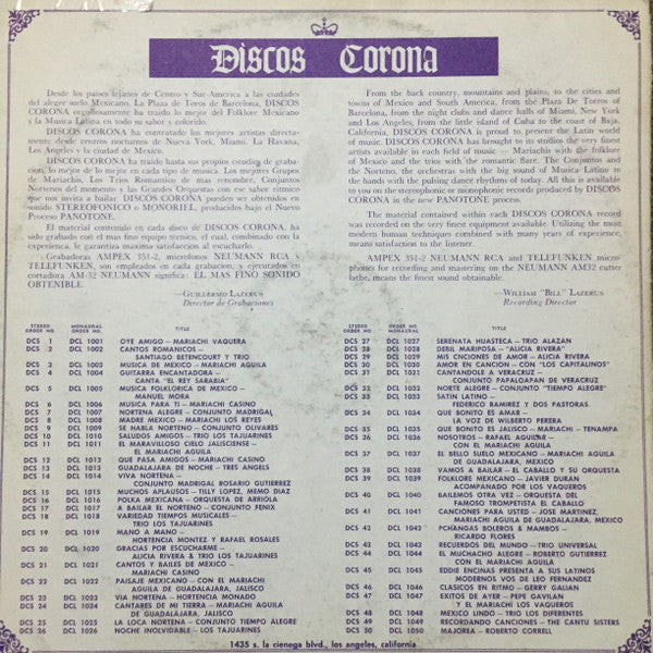 Via Norteña : Hortencia Monado (LP, Album, Mono)