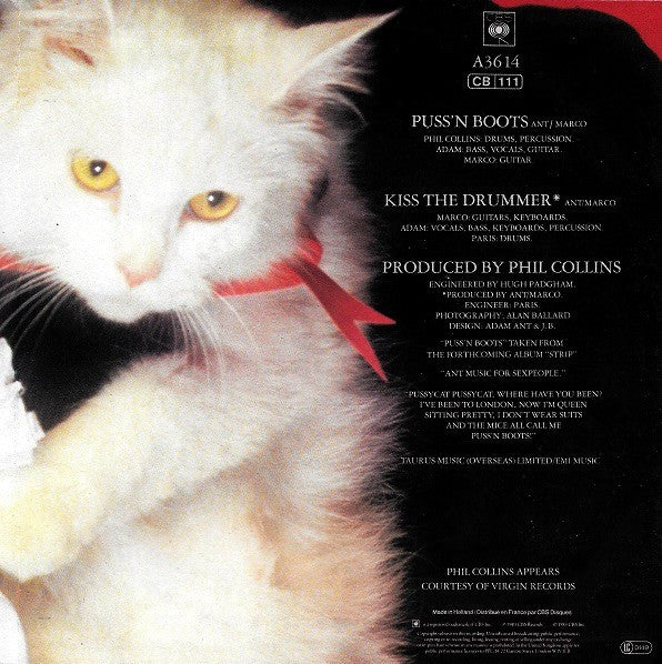 Adam Ant : Puss'N Boots (7", Single)