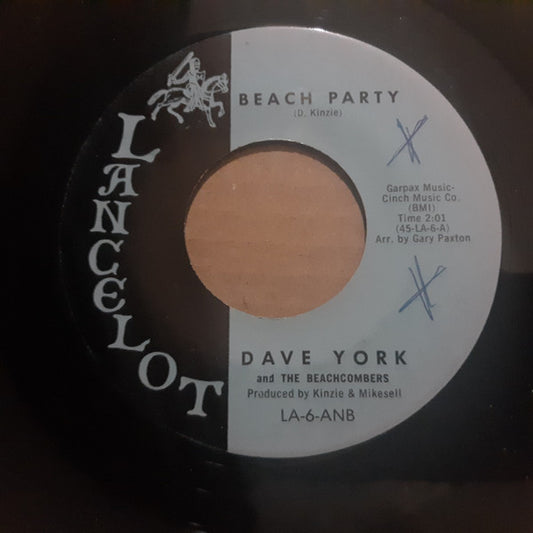 Dave York And The Beachcombers : Beach Party / I Wanna Go Surfin' (7", Single)