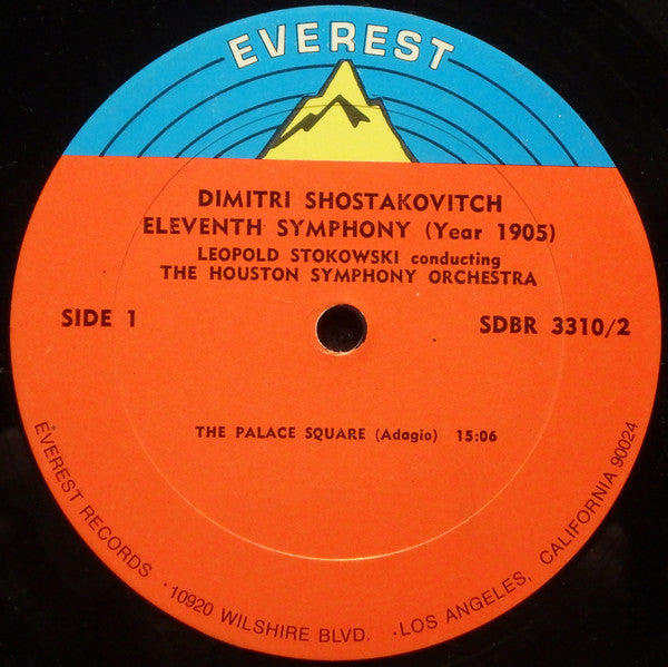 Dmitri Shostakovich Dimitri Shostokovich Leopold Stokowski conducting Houston Symphony Orchestra : Eleventh Symphony (Year 1905) (2xLP, Enh, Box)