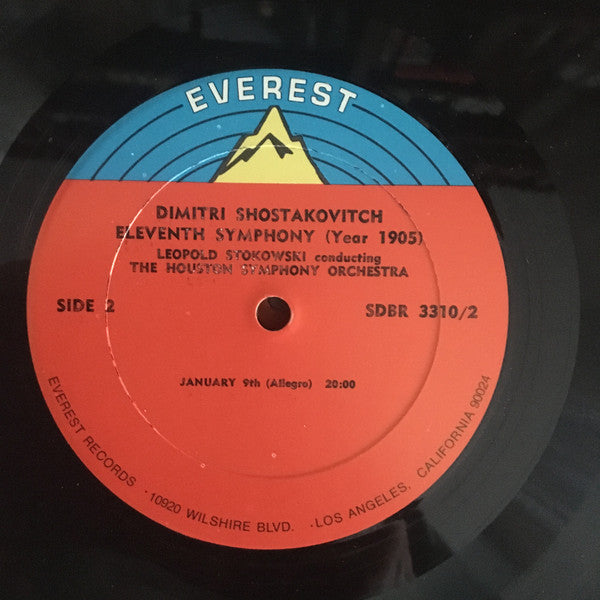 Dmitri Shostakovich Dimitri Shostokovich Leopold Stokowski conducting Houston Symphony Orchestra : Eleventh Symphony (Year 1905) (2xLP, Enh, Box)