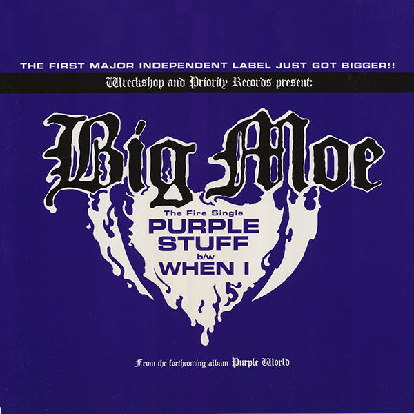 Big Moe : Purple Stuff b/w When I (12", Single, Promo, Pur)