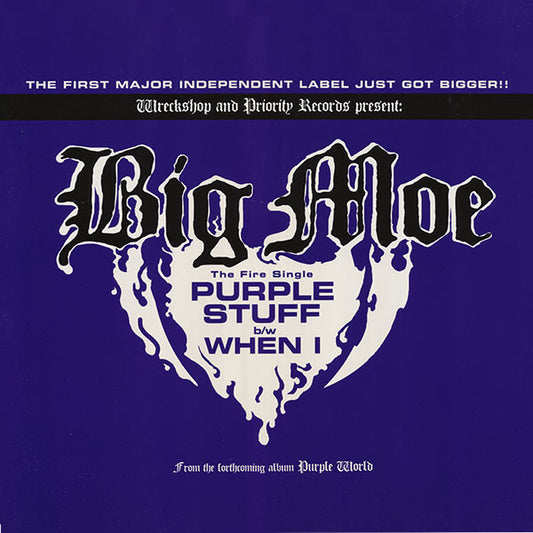 Big Moe : Purple Stuff b/w When I (12", Single, Promo, Pur)