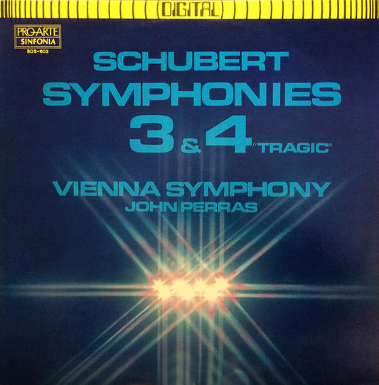 John Perras, Wiener Symphoniker, Schubert* : Symphonies 3 & 4 "Tragic" (LP)