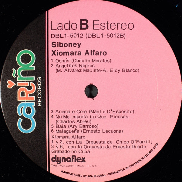 Xiomara Alfaro : Siboney  (LP, Album, RE)