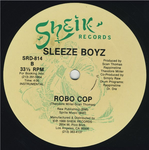 Sleeze Boyz : Robo Cop (12")