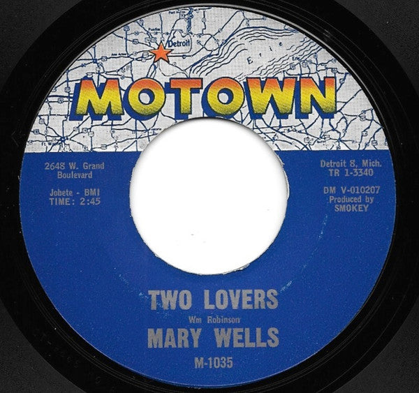 Mary Wells : Two Lovers / Operator (7", Mon)