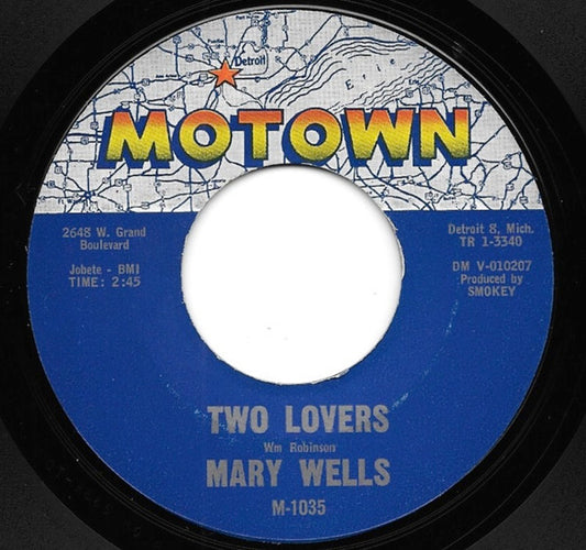 Mary Wells : Two Lovers / Operator (7", Mon)