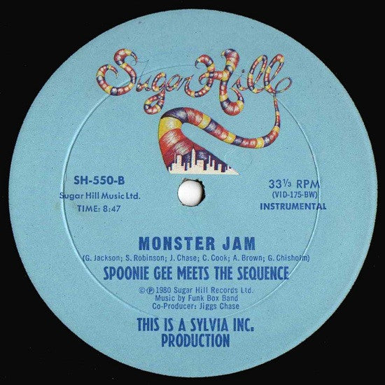 Spoonie Gee Meets The Sequence : Monster Jam (12")