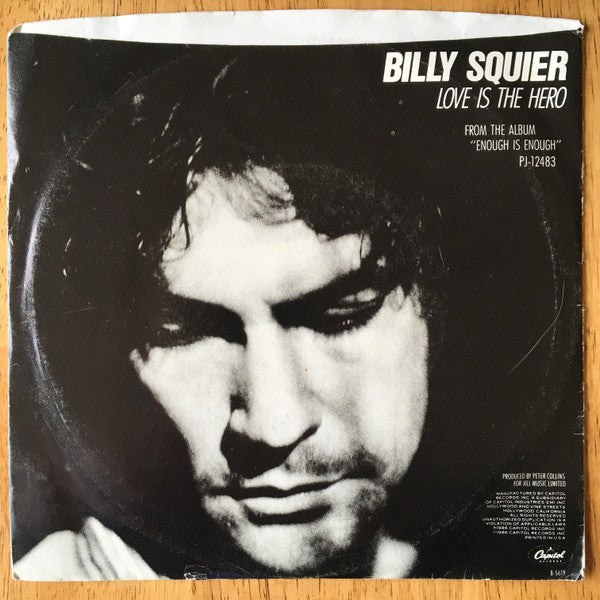 Billy Squier : Love Is The Hero (7", Single, Promo, Styrene)