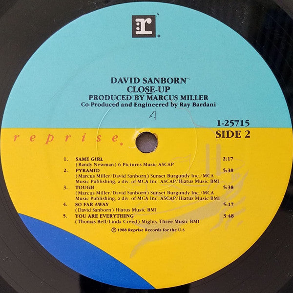 David Sanborn : Close-Up (LP, Album)