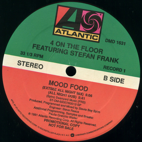 4 On The Floor* : Mood Food (2x12", Promo)