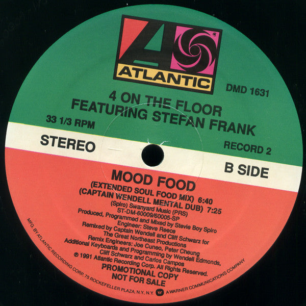 4 On The Floor* : Mood Food (2x12", Promo)