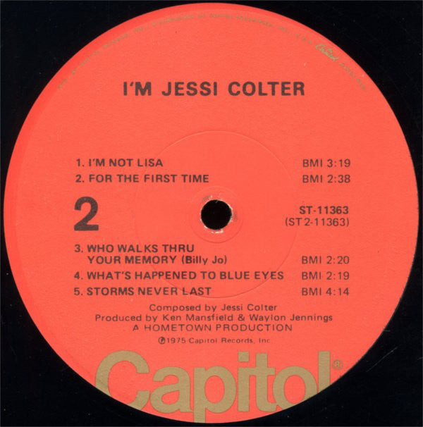 Jessi Colter : I'm Jessi Colter (LP, Album, Los)