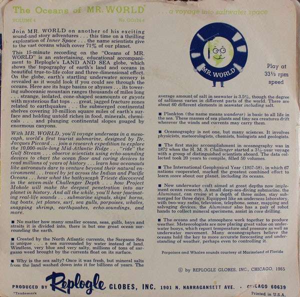 Lowell Thomas, Jr. : The Oceans Of Mr. World - Volume 4 (7")