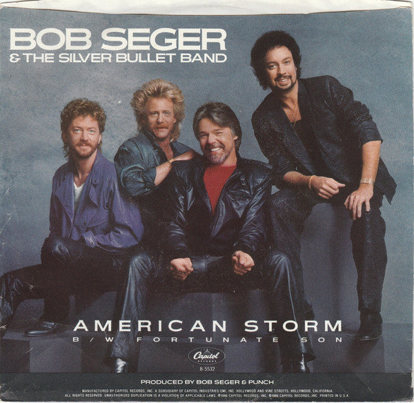 Bob Seger & The Silver Bullet Band* : American Storm (7", Single, Promo)