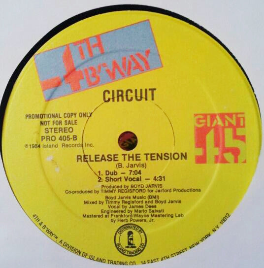 Circuit (7) : Release The Tension (12", Single, Promo)