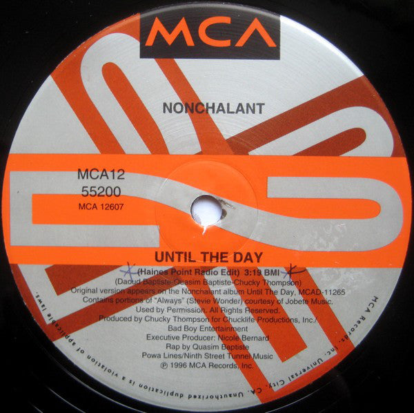 Nonchalant : Until The Day (12", Single)