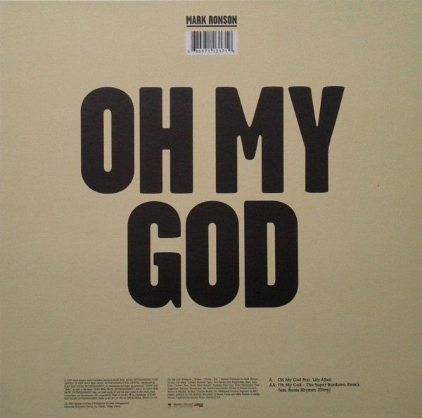 Mark Ronson ft. Lily Allen : Oh My God (10", Ltd)