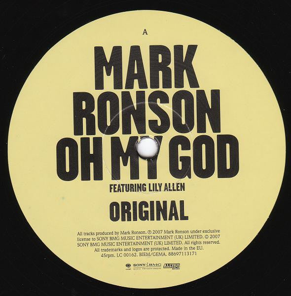 Mark Ronson ft. Lily Allen : Oh My God (10", Ltd)