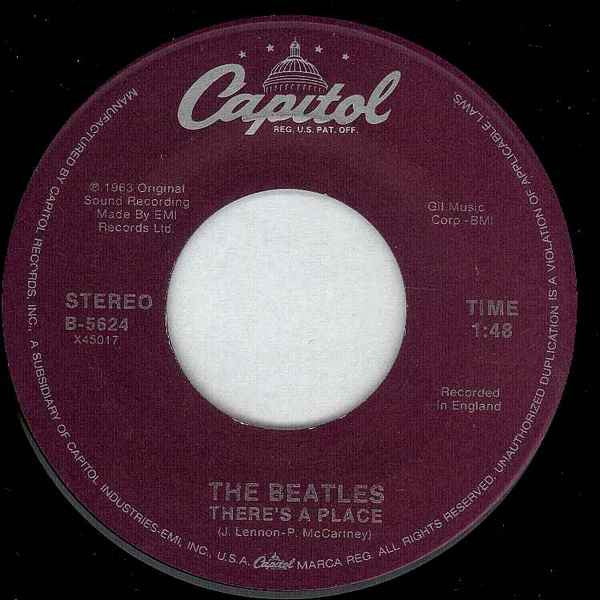 The Beatles : Twist And Shout / There's A Place (7", Single, RE, All)