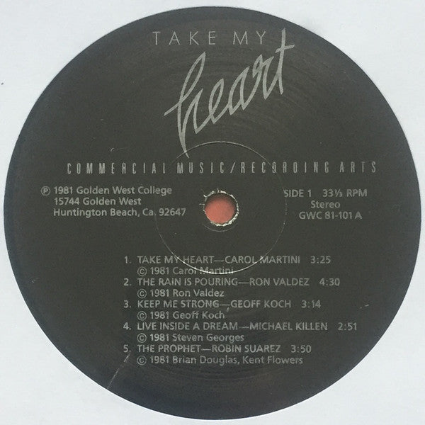 Various : Take My Heart - Commercial Music / Recording Arts - 1981  (LP, Comp)