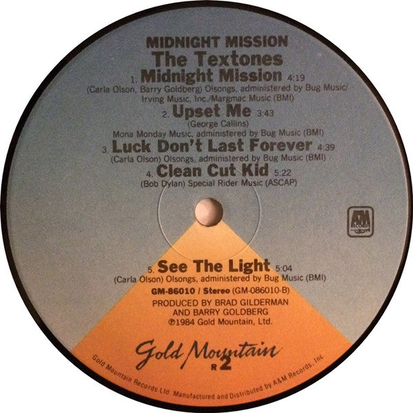 The Textones : Midnight Mission (LP, Album)