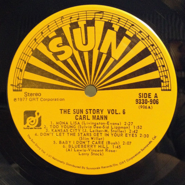 Carl Mann : The Sun Story Vol.6 (LP, Comp)