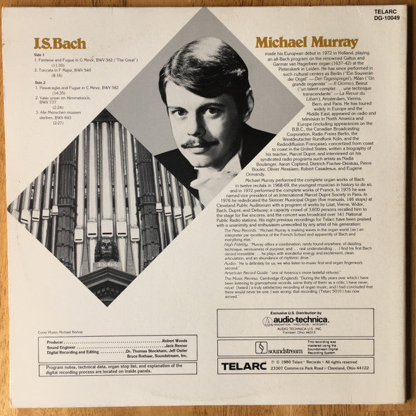 Bach*, Michael Murray (4) : The Great Organ At Methuen (LP, Album, Gat)