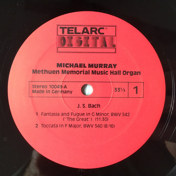 Bach*, Michael Murray (4) : The Great Organ At Methuen (LP, Album, Gat)