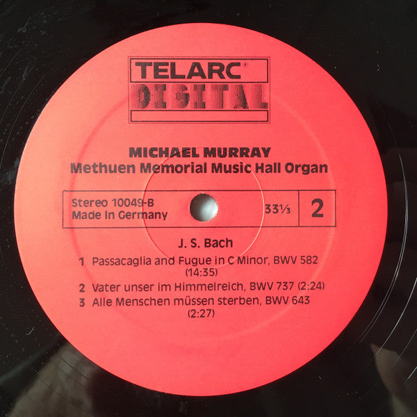 Bach*, Michael Murray (4) : The Great Organ At Methuen (LP, Album, Gat)