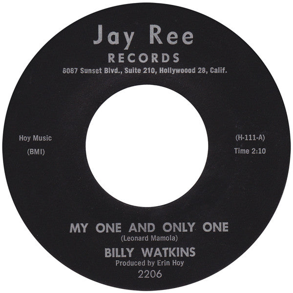 Billy Watkins : My One And Only One (7", Single)