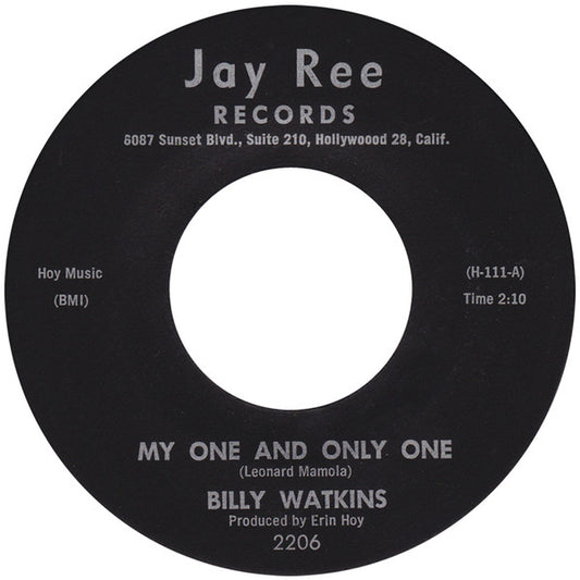 Billy Watkins : My One And Only One (7", Single)