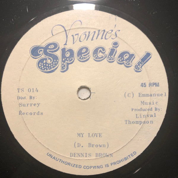 Dennis Brown : My Love (12", Single)