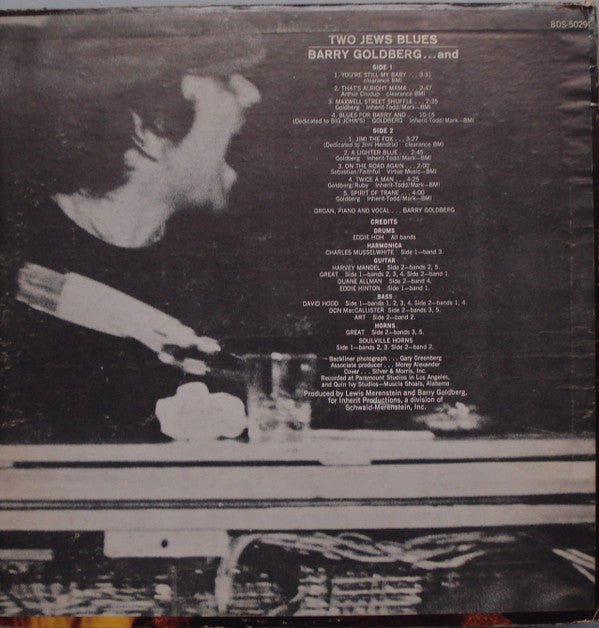 Barry Goldberg : Two Jews Blues (LP, Album)