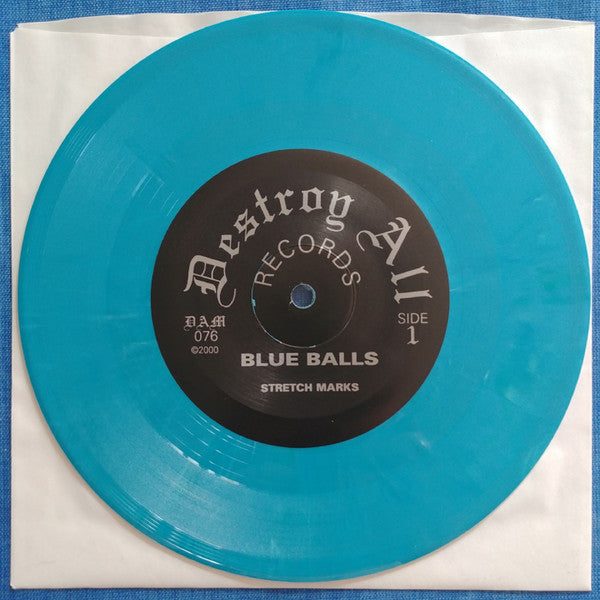 The Blue Balls : Stretch Marks (7", Num, Blu)