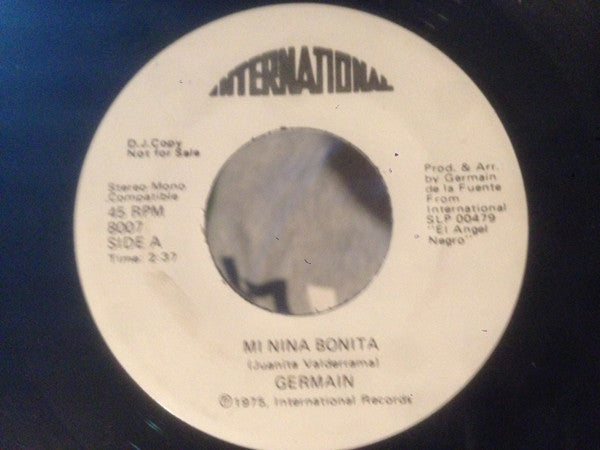 Germaín De La Fuente : Mi Nina Bonita (7", Promo)