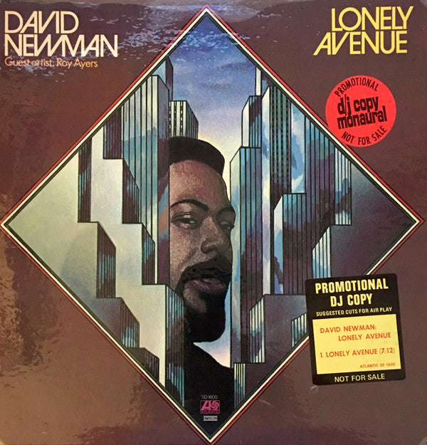 David "Fathead" Newman : Lonely Avenue (LP, Album, Mono, Promo, PR)