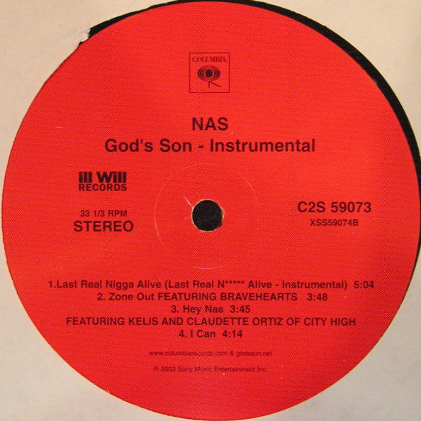 Nas : God's Son (Instrumental) (2xLP, Album)