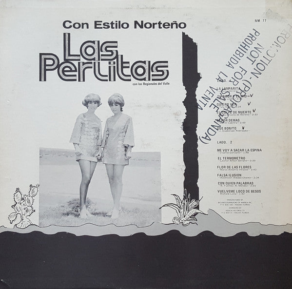 Las Perlitas Con Los Regionales Del Valle : Con Estilo Norteño (LP, Album)