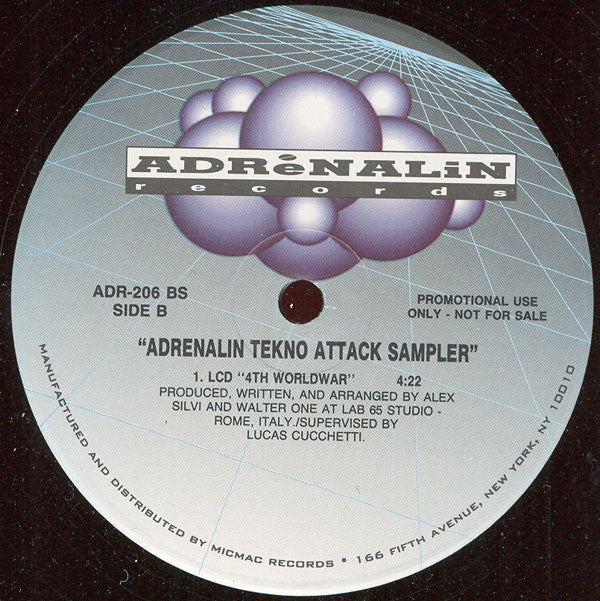 Various : Adrenalin Tekno Attack Sampler (12", Promo, Smplr)