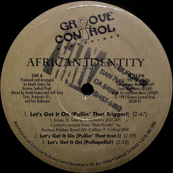 African Identity : Let's Get It On (Pullin' That Trigger!) (12")