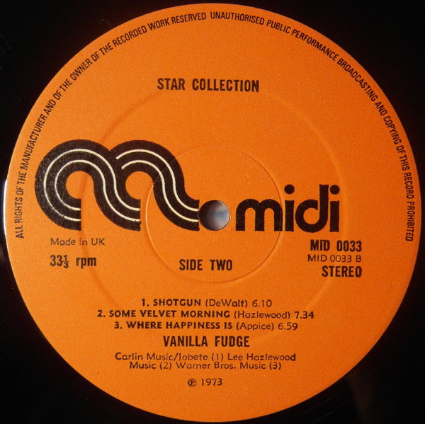 Vanilla Fudge : Star-Collection (LP, Comp, RE)